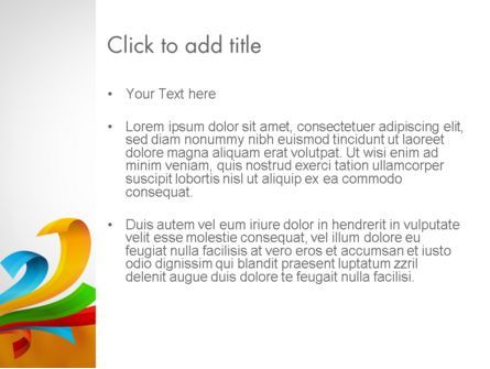 Modèle PowerPoint de rayures colorées, Diapositive 3, 11841, Abstrait / Textures — PoweredTemplate.com