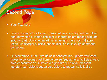 Kleurrijke Strepen PowerPoint Template, Dia 2, 11841, Abstract/Textuur — PoweredTemplate.com
