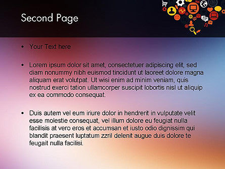 Flache design-icons PowerPoint Vorlage, Folie 2, 11844, Karriere/Industrie — PoweredTemplate.com