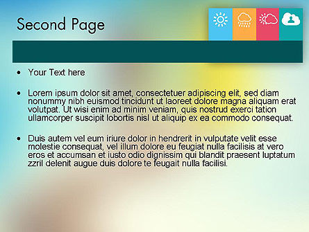 파워포인트 템플릿 - 날씨 아이콘 개념, 슬라이드 2, 11857, 기술 및 과학 — PoweredTemplate.com
