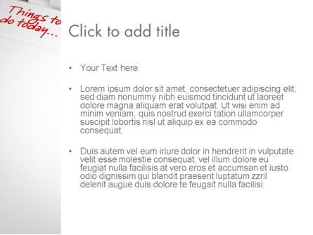 Modello PowerPoint - Cose da fare lista, Slide 3, 11861, Concetti del Lavoro — PoweredTemplate.com