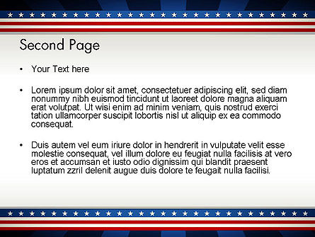 Templat PowerPoint Tema Meriah Amerika, Slide 2, 11865, Liburan/Momen Spesial — PoweredTemplate.com