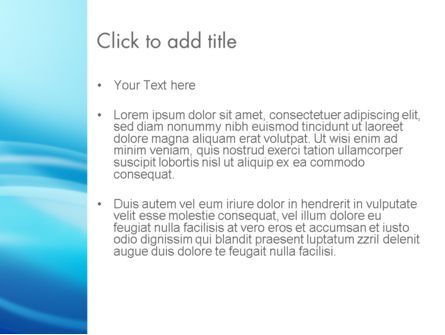 Plantilla de PowerPoint - azul ola de fondo, Diapositiva 3, 11868, Abstracto / Texturas — PoweredTemplate.com