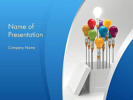 Creative Design Thinking PowerPoint Template, PowerPoint Template, 11874, Art & Entertainment — PoweredTemplate.com