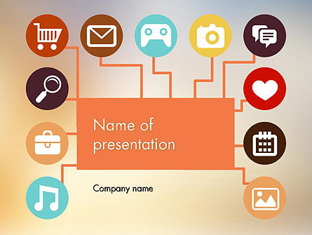 Interface Knoppen PowerPoint Template, Gratis PowerPoint-sjabloon, 11884, Technologie en Wetenschap — PoweredTemplate.com