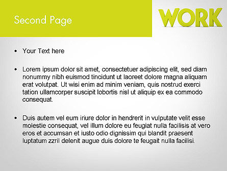 Woorden Werk PowerPoint Template, Dia 2, 11898, Business Concepten — PoweredTemplate.com