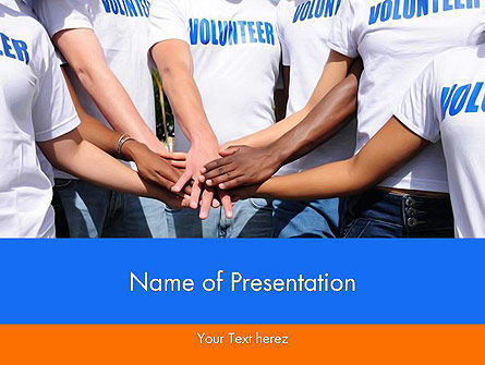 Volunteers PowerPoint Template, 11909, People — PoweredTemplate.com