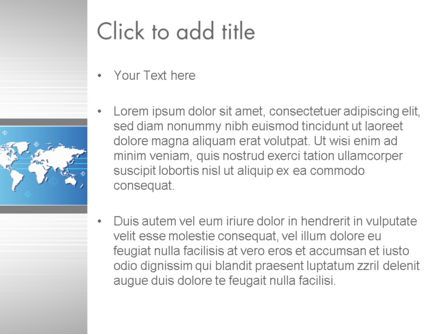 Presentation with World Map PowerPoint Template, Slide 3, 11910, Business — PoweredTemplate.com