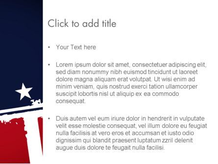 USA Flag Theme PowerPoint Template, Slide 3, 11920, America — PoweredTemplate.com