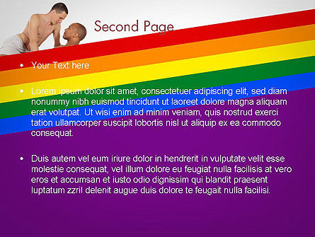 Gay Couple PowerPoint Template, Slide 2, 11926, People — PoweredTemplate.com