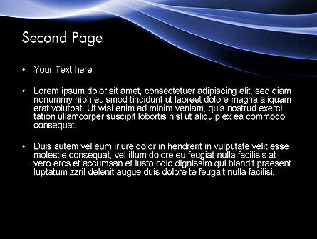 Modèle PowerPoint de thème de l'onde bleue, Diapositive 2, 11934, Abstrait / Textures — PoweredTemplate.com