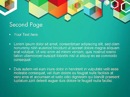 Heldere Geometrische Achtergrond PowerPoint Template, Dia 2, 11936, Abstract/Textuur — PoweredTemplate.com