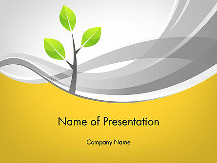 Plantilla de PowerPoint - árbol joven, Plantilla de PowerPoint, 11944, Naturaleza y medio ambiente — PoweredTemplate.com