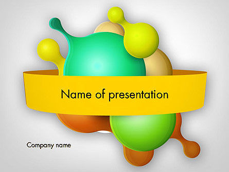 Plantilla de PowerPoint - resumen dividir gotas, Gratis Plantilla de PowerPoint, 11953, Abstracto / Texturas — PoweredTemplate.com