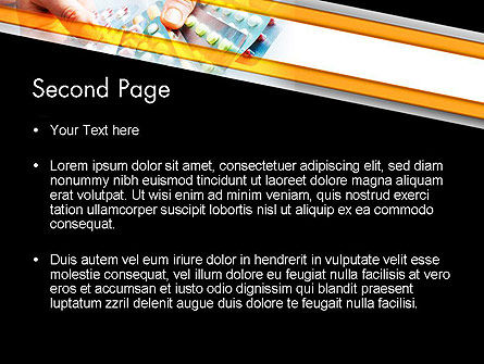 Doctor Hands Holding Medicine PowerPoint Template, Slide 2, 11954, Abstract/Textures — PoweredTemplate.com