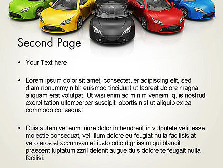 Nieuwe Auto's PowerPoint Template, Dia 2, 11956, Carrière/Industrie — PoweredTemplate.com