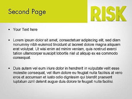Word RISK PowerPoint Template, Slide 2, 11964, Consulting — PoweredTemplate.com