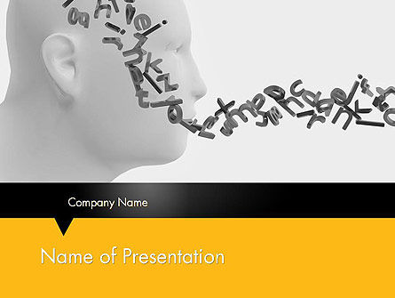 Generating Words PowerPoint Template, Free PowerPoint Template, 11970, Education & Training — PoweredTemplate.com