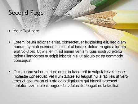 Templat PowerPoint Pensil Diatur Dalam Lingkaran, Slide 2, 11974, Art & Entertainment — PoweredTemplate.com