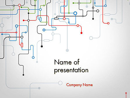 Plantilla de PowerPoint - fondo técnico, Plantilla de PowerPoint, 11980, Abstracto / Texturas — PoweredTemplate.com