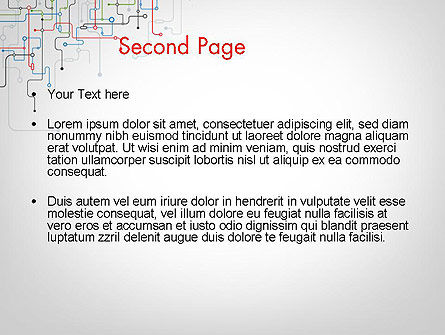 Tech Background PowerPoint Template, Slide 2, 11980, Abstract/Textures — PoweredTemplate.com