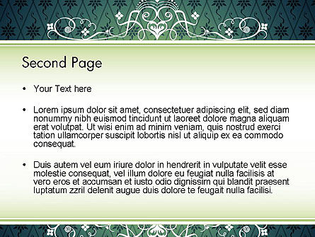 Classic Pattern PowerPoint Template, Slide 2, 11982, Abstract/Textures — PoweredTemplate.com