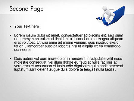 Modèle PowerPoint de surfer sur la flèche du succès, Diapositive 2, 11985, Concepts commerciaux — PoweredTemplate.com