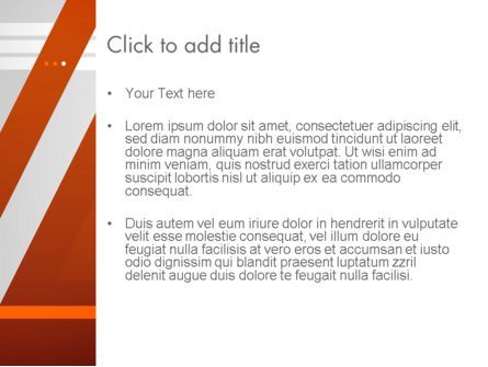 파워포인트 템플릿 - 깔끔한 오렌지 - 회색, 슬라이드 3, 11988, 추상/직물 — PoweredTemplate.com