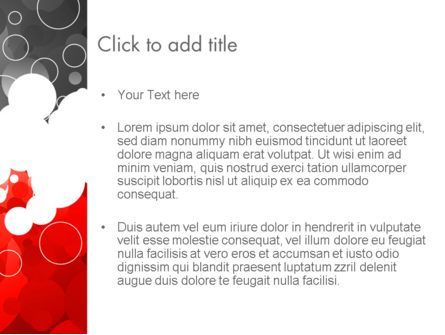 Plantilla de PowerPoint - anillos de color gris y rojo, Diapositiva 3, 11992, Abstracto / Texturas — PoweredTemplate.com