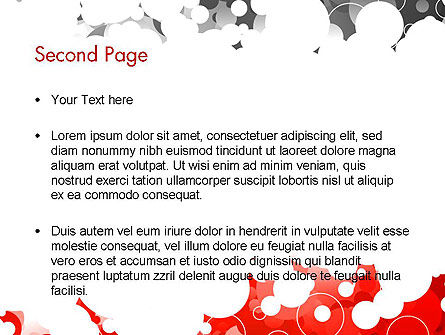 Plantilla de PowerPoint - anillos de color gris y rojo, Diapositiva 2, 11992, Abstracto / Texturas — PoweredTemplate.com