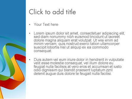 Modèle PowerPoint de bandes rayées colorées, Diapositive 3, 11994, Abstrait / Textures — PoweredTemplate.com