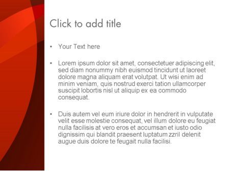 Modello PowerPoint - Strati rossi curvi, Slide 3, 11999, Astratto/Texture — PoweredTemplate.com