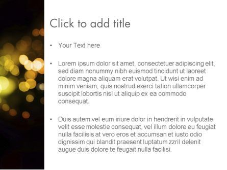 Holiday Lights PowerPoint Template, Slide 3, 12014, Abstract/Textures — PoweredTemplate.com
