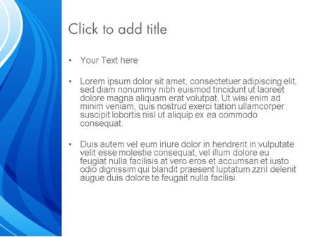 Plantilla de PowerPoint - fantasía de ola azul, Diapositiva 3, 12025, Abstracto / Texturas — PoweredTemplate.com