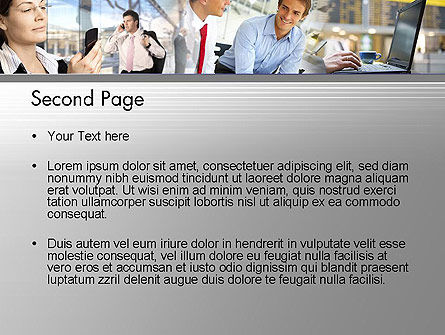 Dienstreizen PowerPoint Template, Dia 2, 12037, Carrière/Industrie — PoweredTemplate.com
