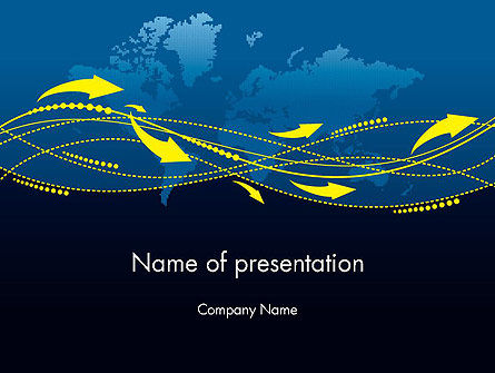 Gps Tracking System PowerPoint Template, Gratis PowerPoint-sjabloon, 12041, Technologie en Wetenschap — PoweredTemplate.com