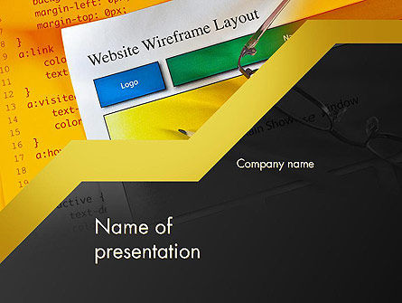 ウェブサイトのデザイン - PowerPointテンプレート, 無料 PowerPointテンプレート, 12047, キャリア／産業 — PoweredTemplate.com