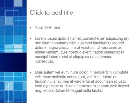 Glowing Blauw Raster PowerPoint Template, Dia 3, 12050, Abstract/Textuur — PoweredTemplate.com