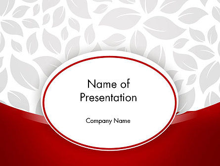 灰色叶子背景PowerPoint模板, 免费 PowerPoint模板, 12064, 抽象/纹理 — PoweredTemplate.com