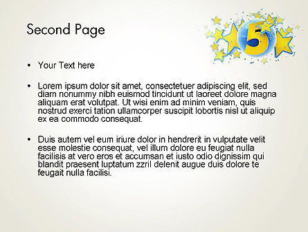 Modello PowerPoint - Cinque anni celebrazione, Slide 2, 12069, Vacanze/Occasioni Speciali — PoweredTemplate.com