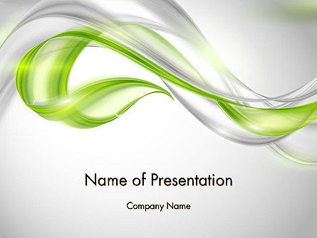 Abstracte Transparante Golven PowerPoint Template, PowerPoint-sjabloon, 12077, Abstract/Textuur — PoweredTemplate.com