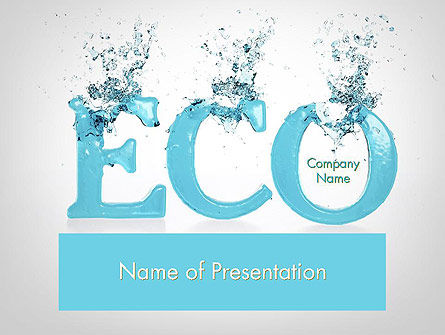 Water Ecologie PowerPoint Template, PowerPoint-sjabloon, 12086, Natuur & Milieu — PoweredTemplate.com