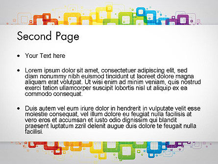 Kleurrijke Vierkanten PowerPoint Template, Dia 2, 12093, Abstract/Textuur — PoweredTemplate.com