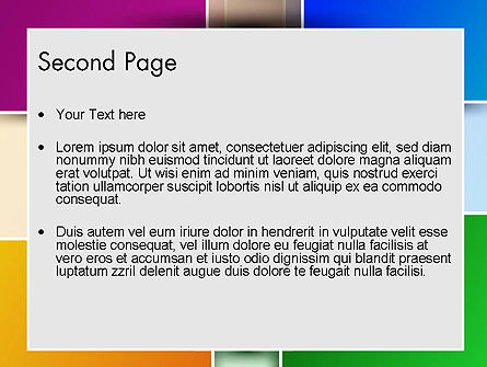 Gekleurde Rechthoeken PowerPoint Template, Dia 2, 12097, Abstract/Textuur — PoweredTemplate.com