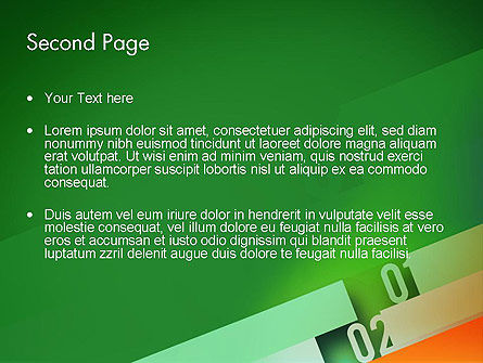 Templat PowerPoint Garis Miring Dengan Angka, Slide 2, 12111, Abstrak/Tekstur — PoweredTemplate.com