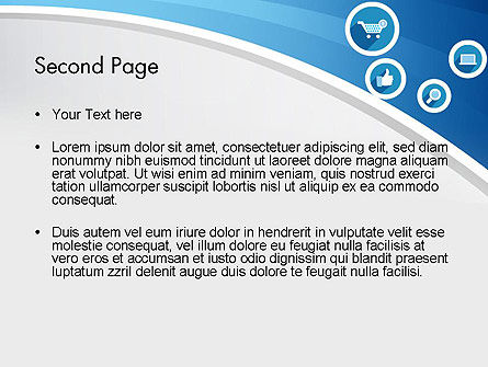 E-commerce-ikonen PowerPoint Vorlage, Folie 2, 12115, Karriere/Industrie — PoweredTemplate.com