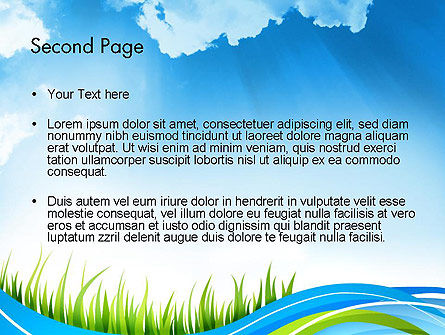 Saubere natur PowerPoint Vorlage, Folie 2, 12117, Natur & Umwelt — PoweredTemplate.com