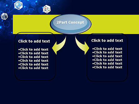 Network Concept with Hexagons PowerPoint Template, Backgrounds | 12121 ...