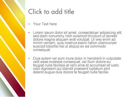 Tilted Stripes PowerPoint Template, Slide 3, 12122, Abstract/Textures — PoweredTemplate.com