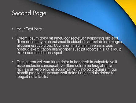 Farbige kurven PowerPoint Vorlage, Folie 2, 12124, Abstrakt/Texturen — PoweredTemplate.com